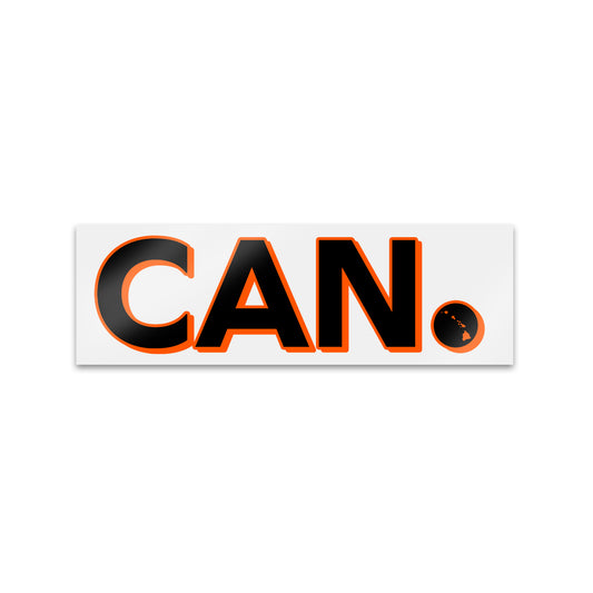 CAN. Sticker Black/Orange