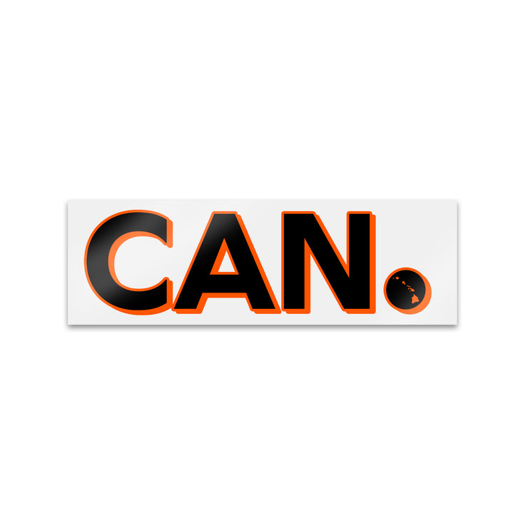 CAN. Sticker Black/Orange