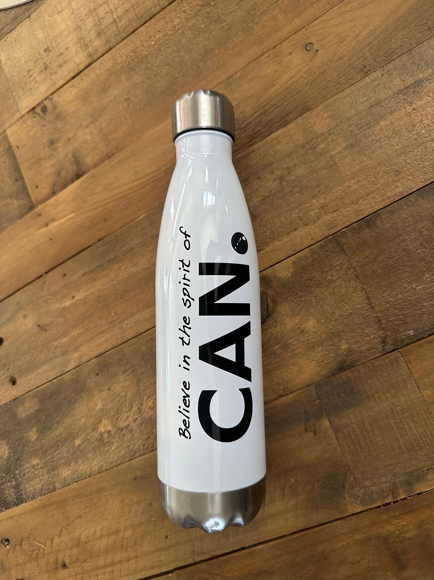 Believe in the Spirit of CAN. Sticker (Black)