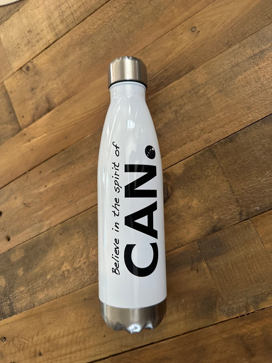 Believe in the Spirit of CAN. Sticker (Black)