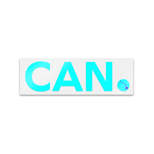 aqua blue hawaii sticker