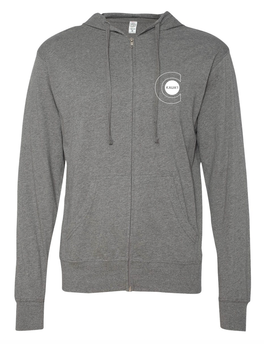 "Rise”, CAN." Zip Up Tee Hoodie