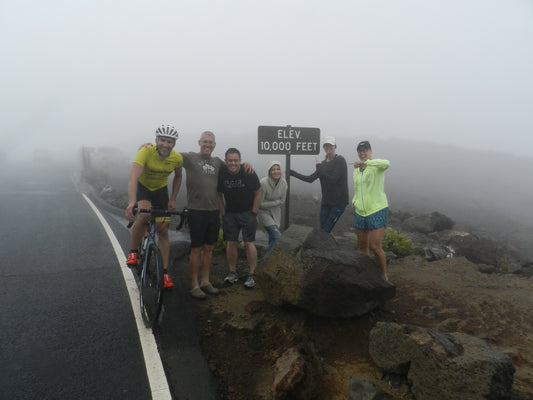 Haleakala Bicycle Climb. CAN. Summit on Maui!