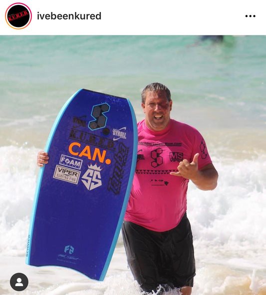 Aaron from K.URE.D. Kauai bodyboarding 