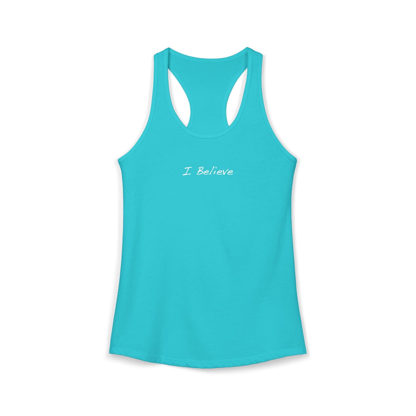 I Believe Racerback Tank
