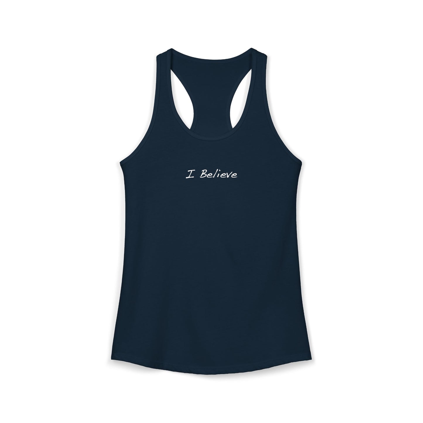 I Believe Racerback Tank