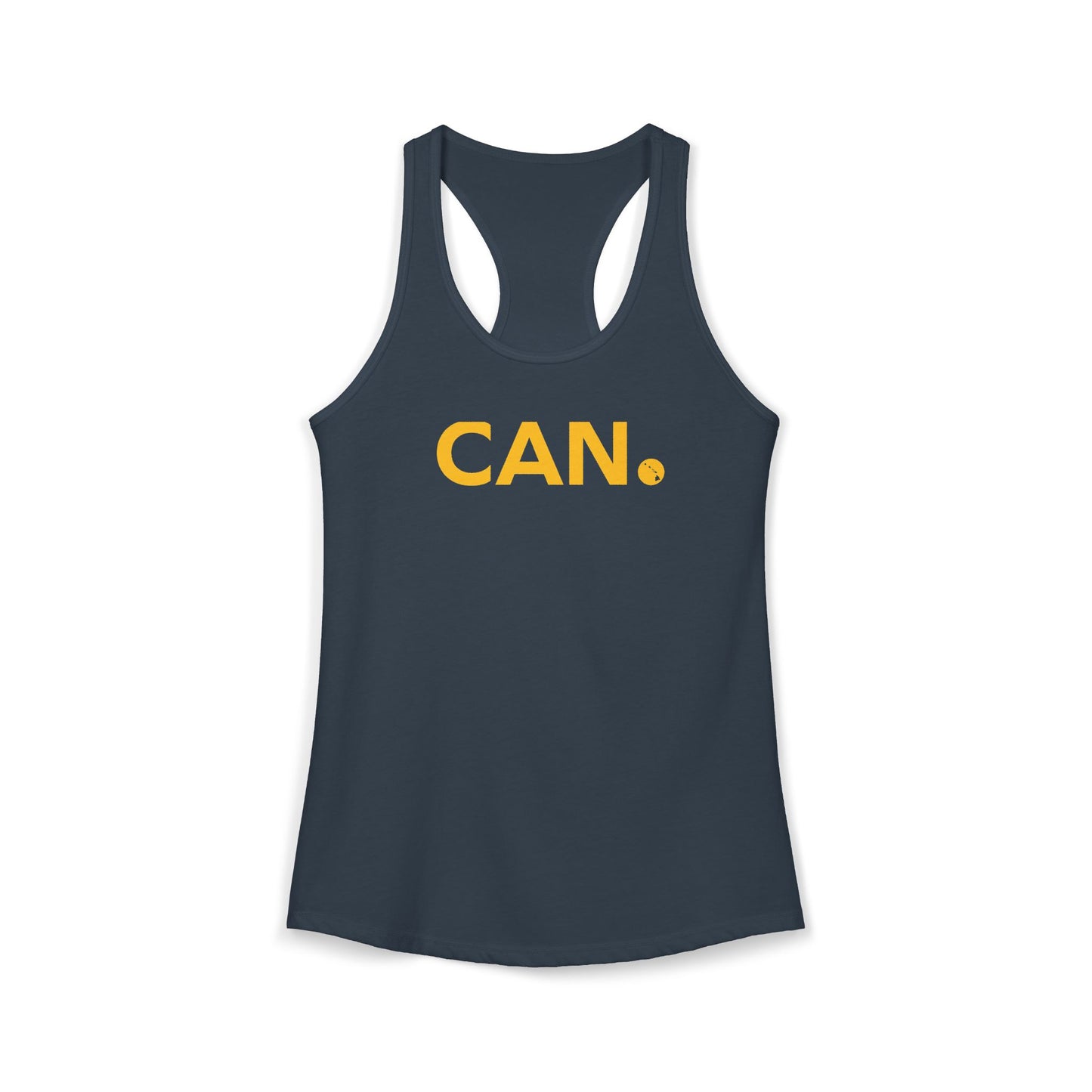 Believe in CAN. Racerback Tank