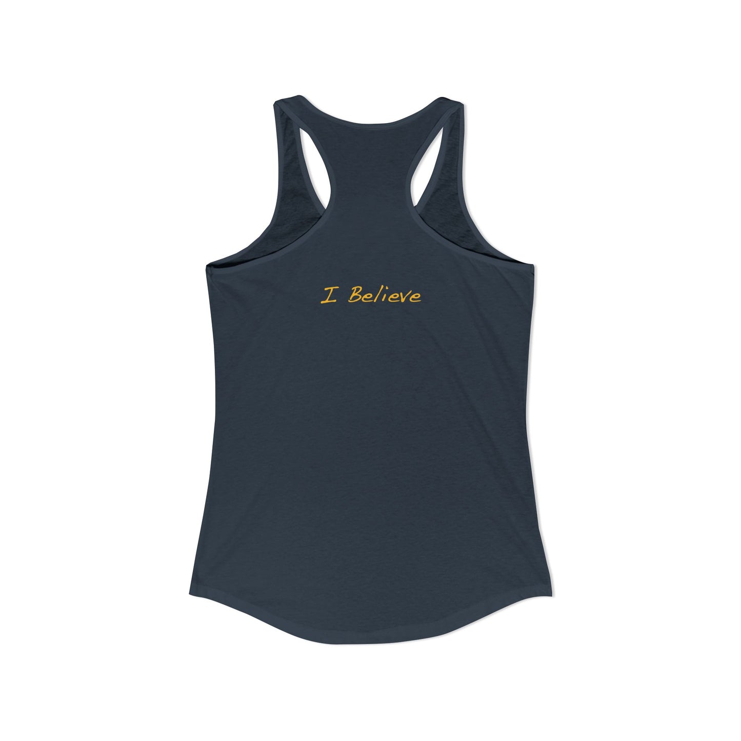 Believe in CAN. Racerback Tank