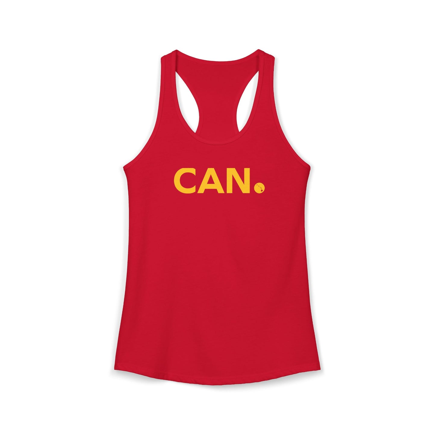 Believe in CAN. Racerback Tank