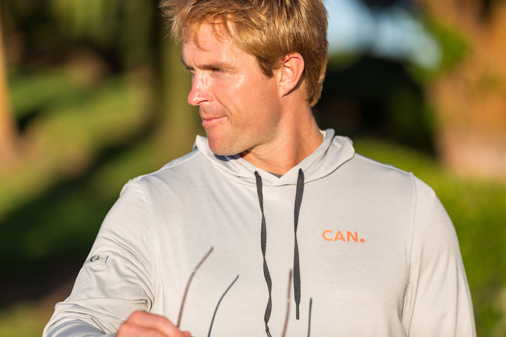 CAN. Performance Hoodie Grey and Black