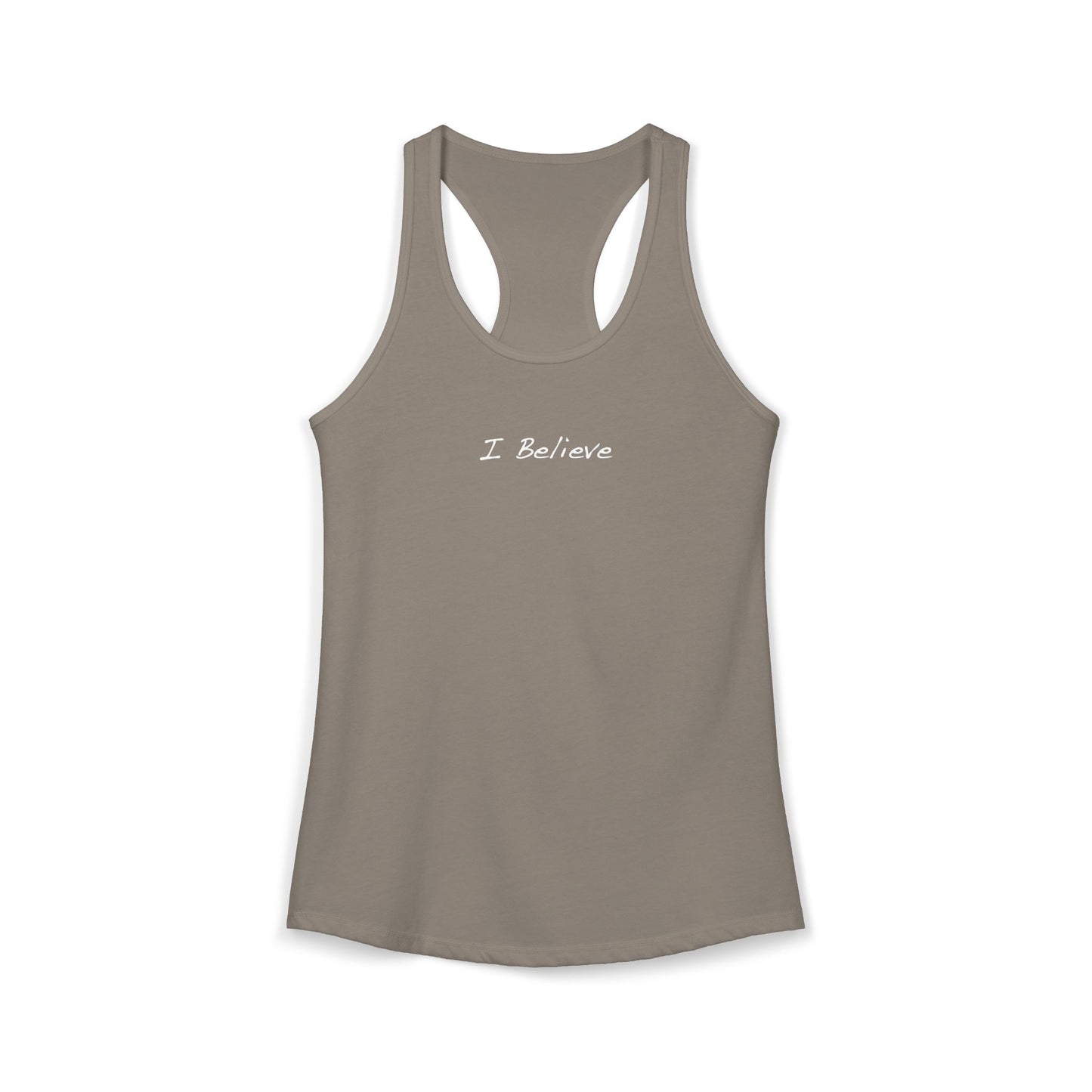 I Believe Racerback Tank