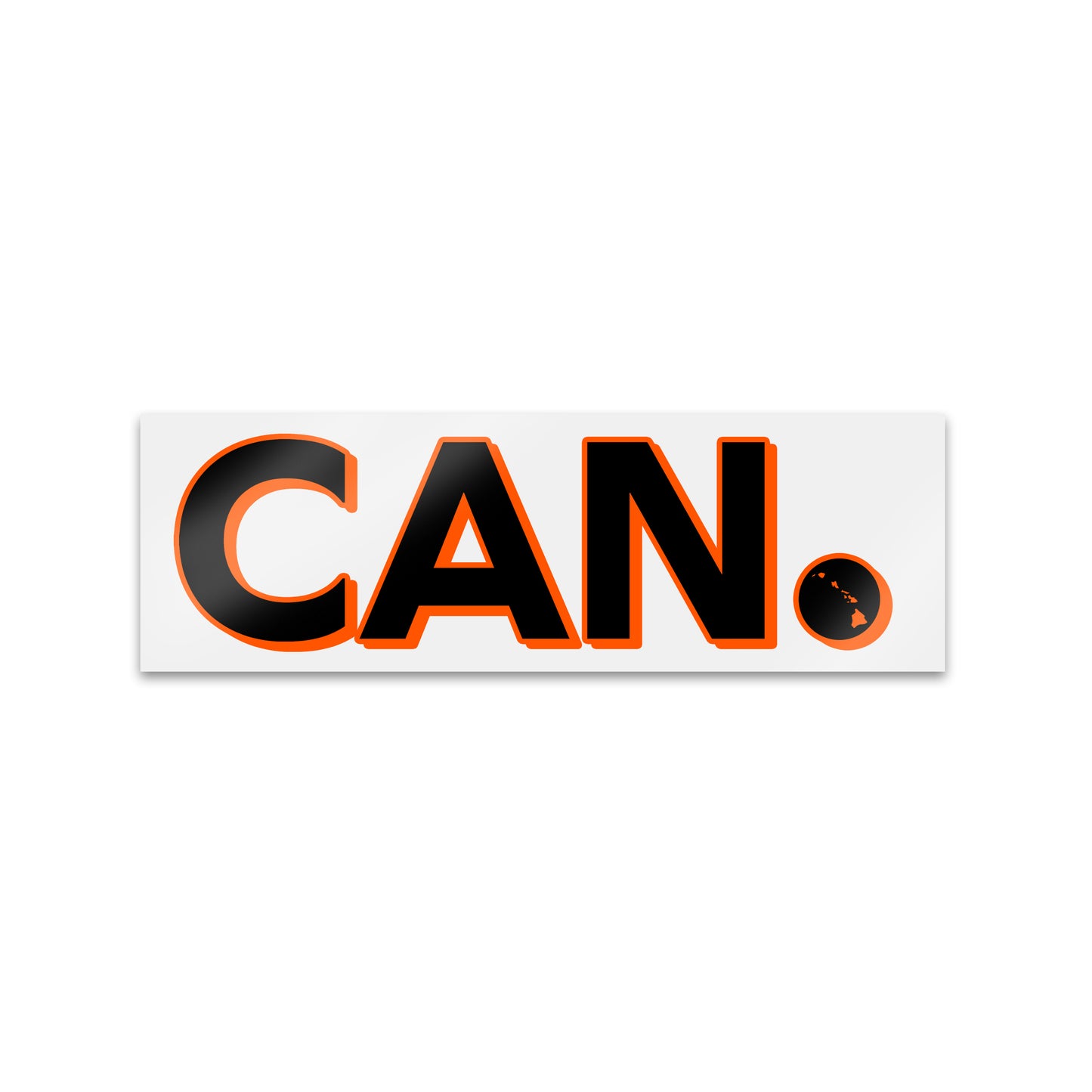 CAN. Sticker Black/Orange