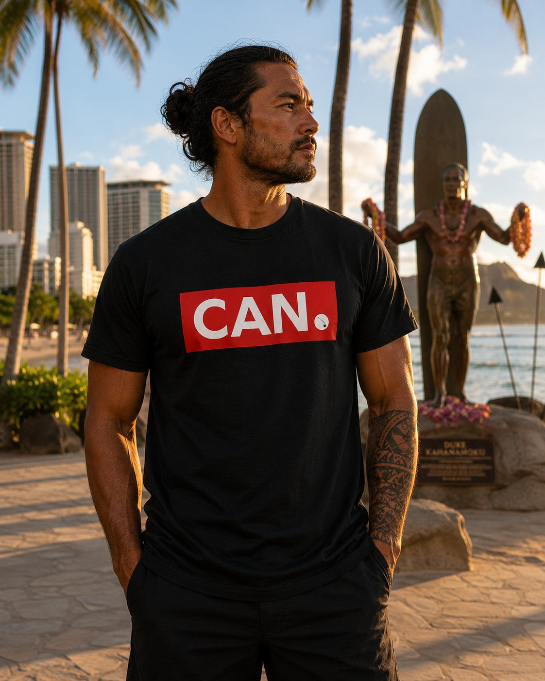 CAN. Red Banner Tee