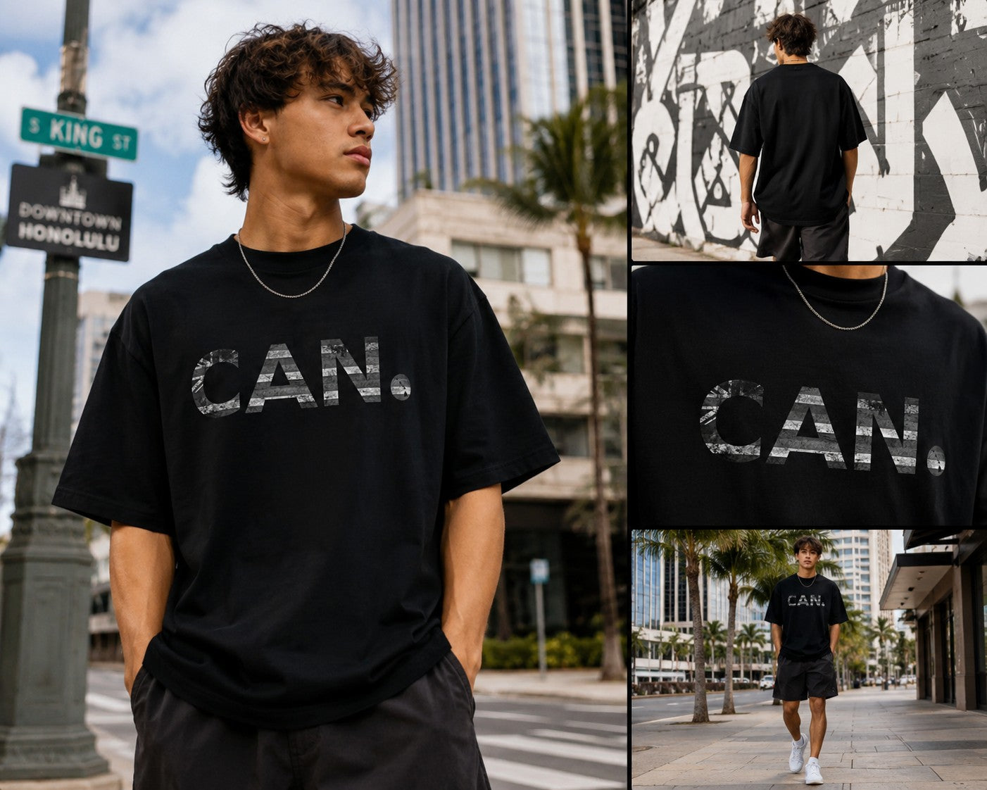 HI Black Flag Oversized Tee