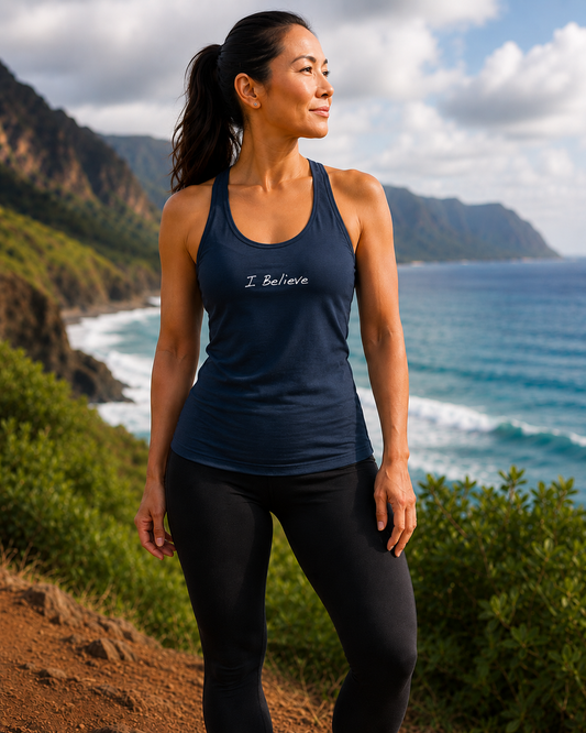 I Believe Racerback Tank