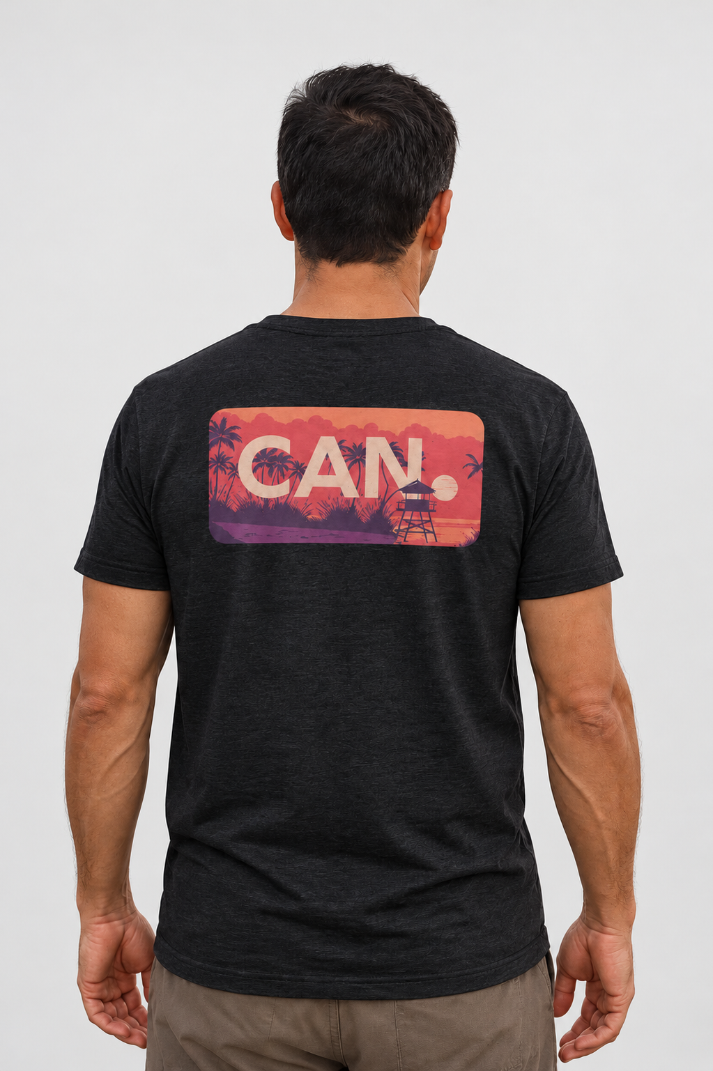 Beach Sunset Scene CAN. Tri-Blend Tee