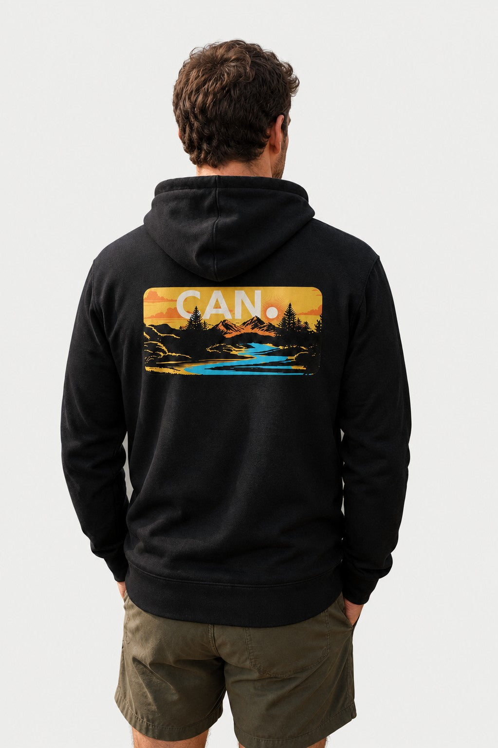 Mountain River Full-Zip Hoodie | Black