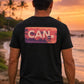 Beach Sunset Scene CAN. Tri-Blend Tee