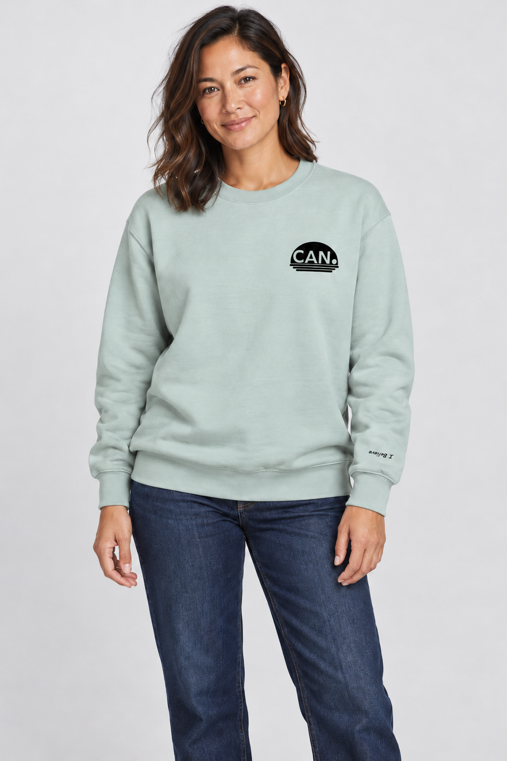 CAN. Defeat CAN’T Crewneck Sweatshirt