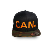 Camo / Black Camo CAN. Flat Bill Cap