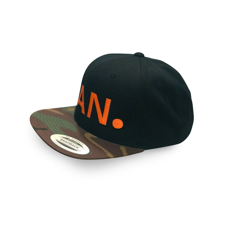 Camo / Black Camo CAN. Flat Bill Cap