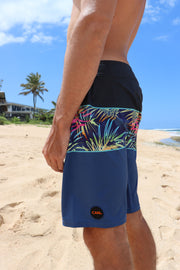 Tropical Tie-dye 19" Boardshort