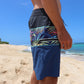 Tropical Tie-dye 19" Boardshort