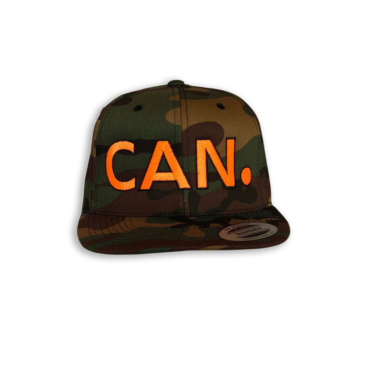 Camo / Black Camo CAN. Flat Bill Cap