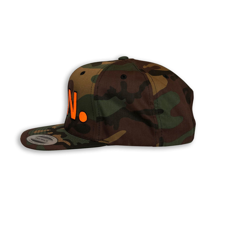 Camo / Black Camo CAN. Flat Bill Cap