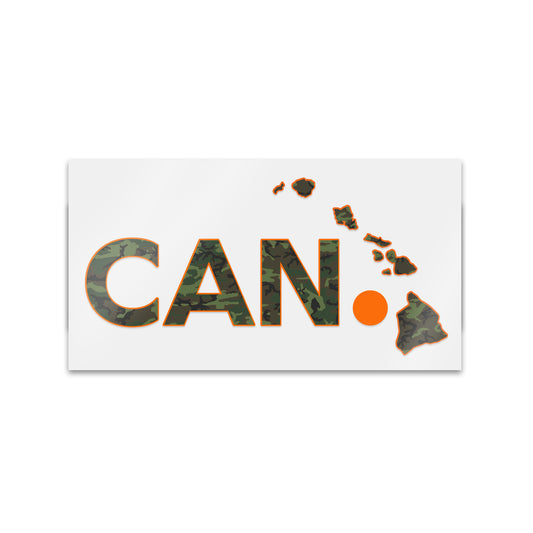 hawaii camo sticker