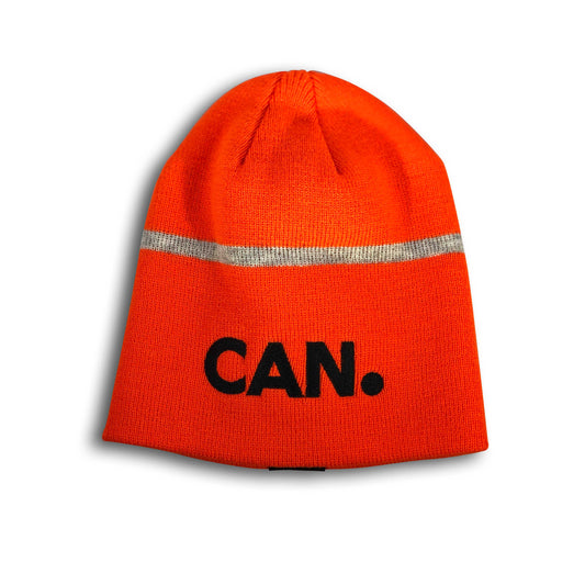 High viz CAN. Brand Beanie