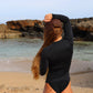 Women's Long Sleeve Rashguard Black
