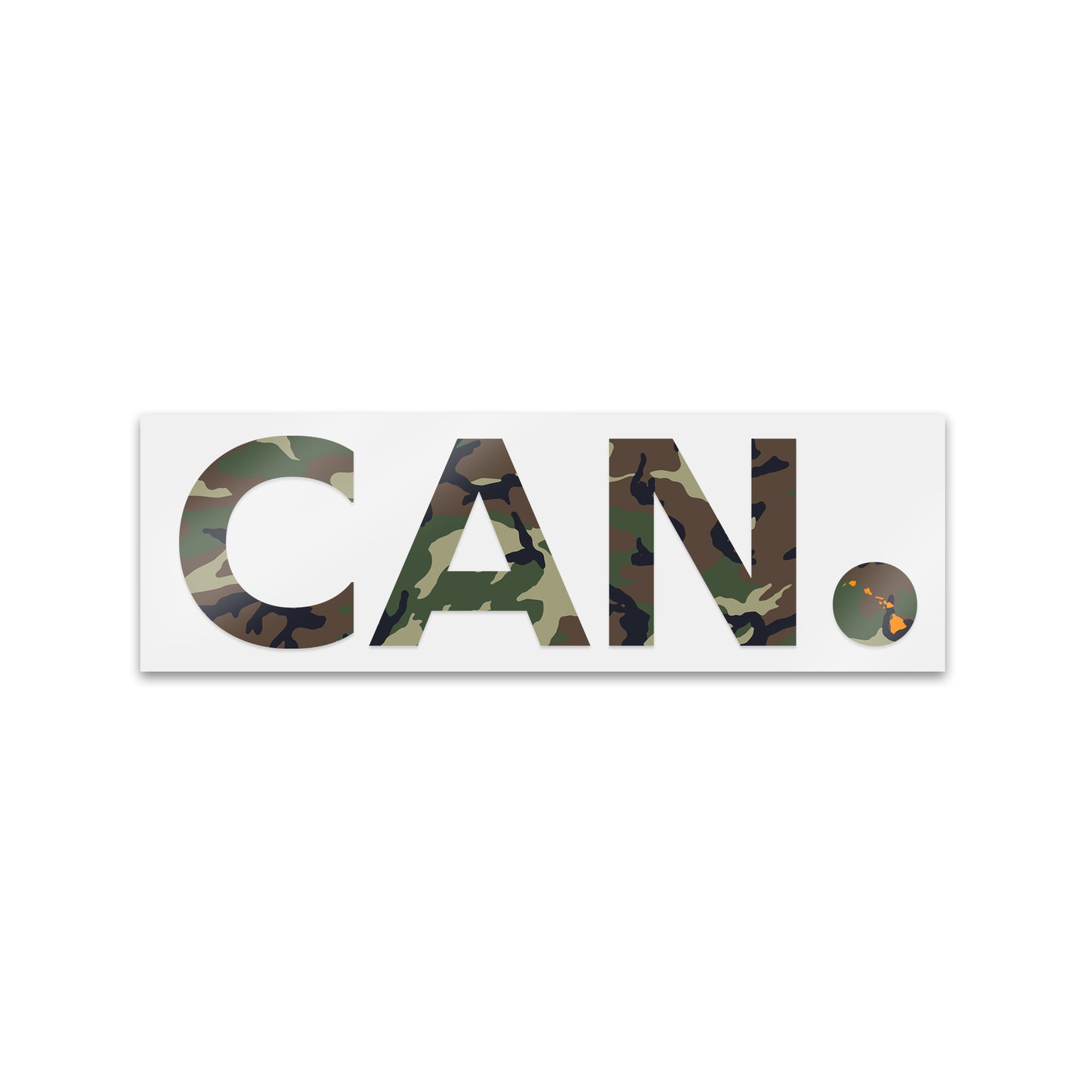 hawaii camo sticker