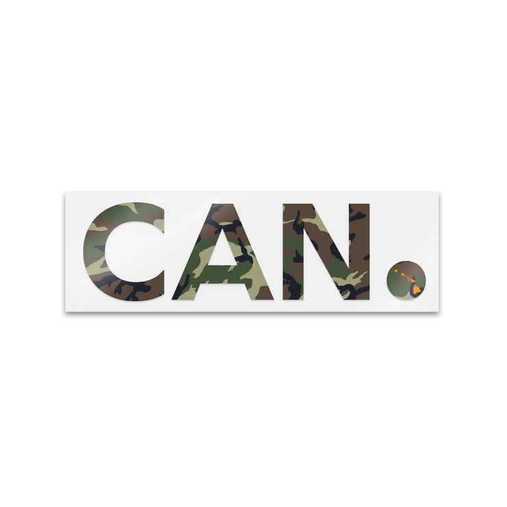 hawaii camo sticker