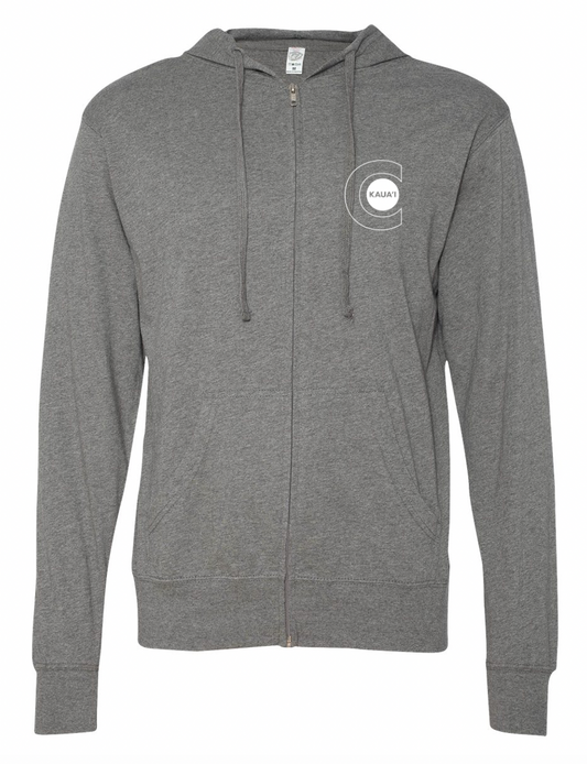 "Rise”, CAN." Zip Up Tee Hoodie