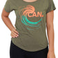 CAN. Wave Scoop Neck T-Shirt