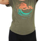 CAN. Wave Scoop Neck T-Shirt
