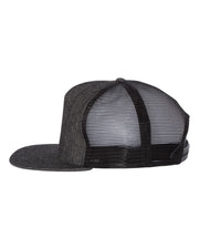 black mesh denim hat