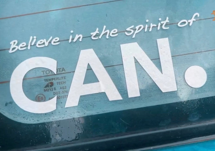 Believe in Spirit of CAN. Sticker